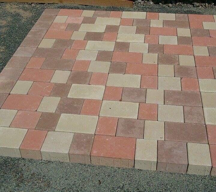Checkerboard interlock paving