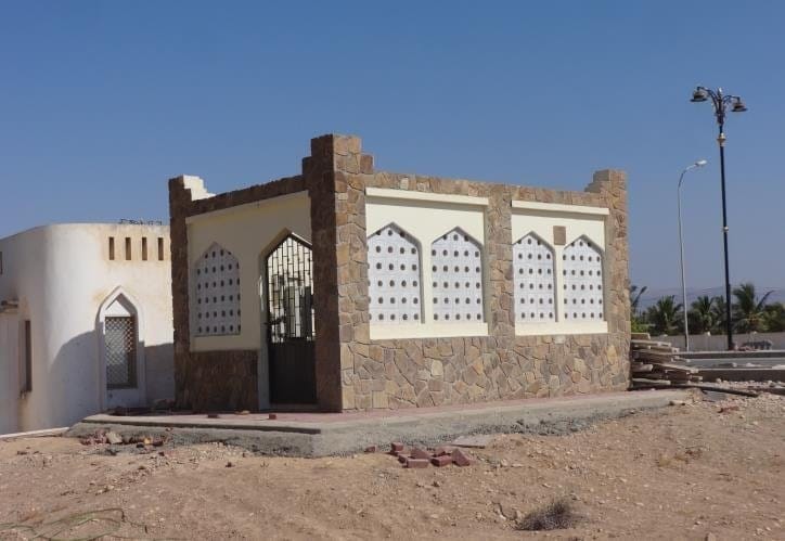 Entrance gate of a substation compound