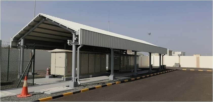 Shelter over substation equipment